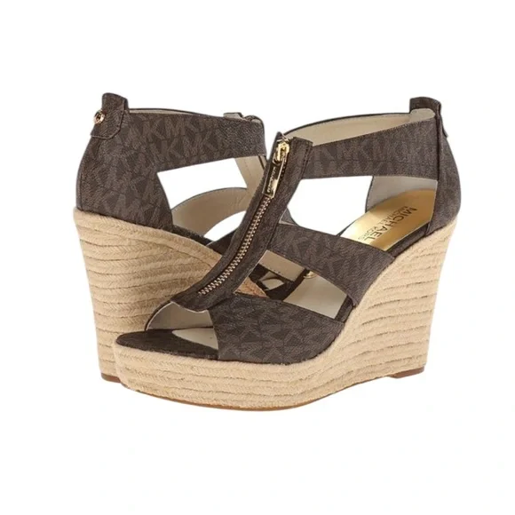 MICHAEL Michael Kors Damita Zip Up Espadrille Wedges - Picture 2 of 11